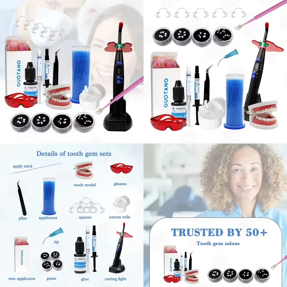 Tooth Gem Kit - 【CHIMU HOME】 Profesyonel DIY Makyaj Diş