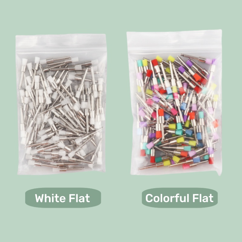 Teeth Whitening Brush - 100 Adet Diş Profilaksi Fırçası, Düz