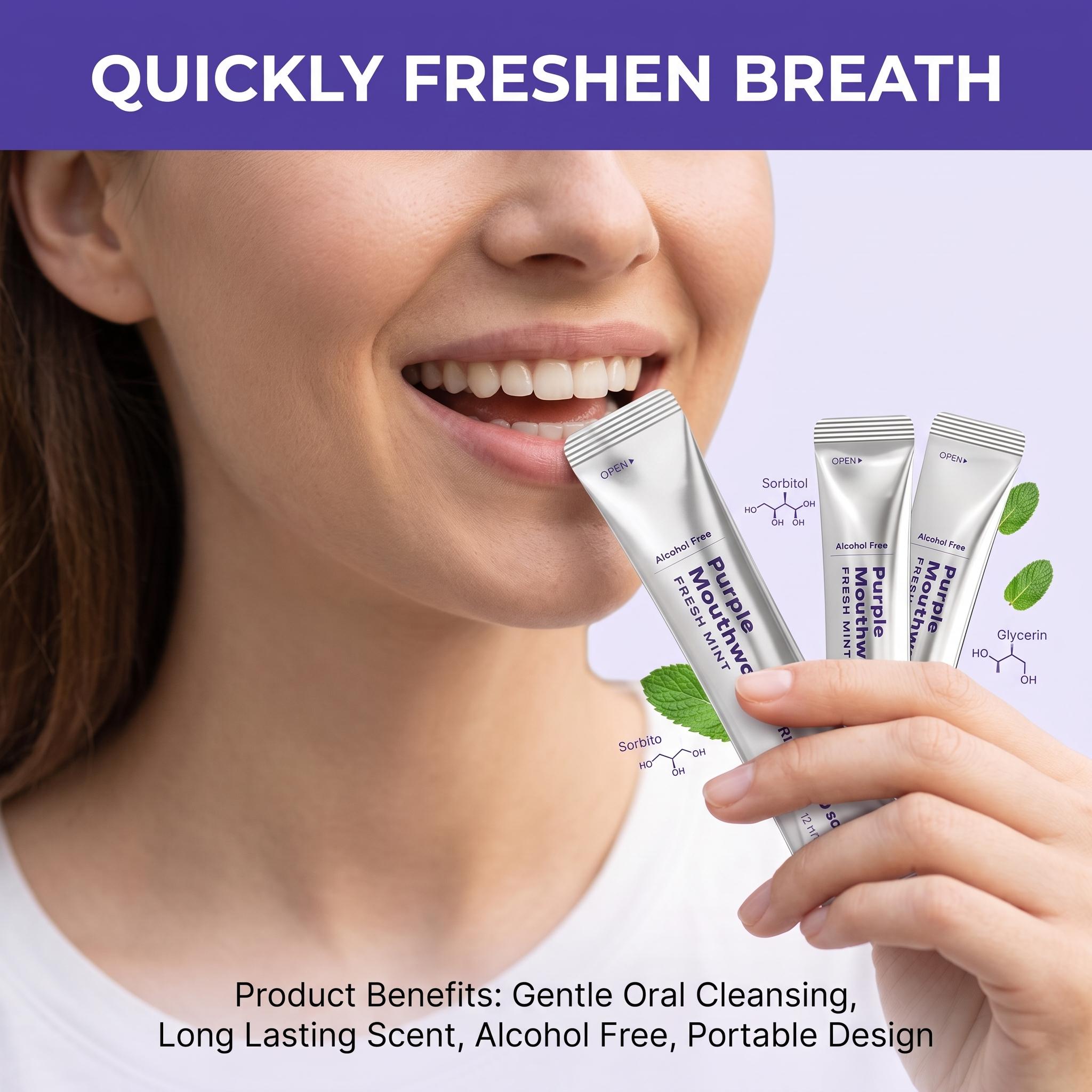 20 Paket Mor Ağız Çalkalama Su - Teeth Whitening Xylitol incelemesi ve fiyatı